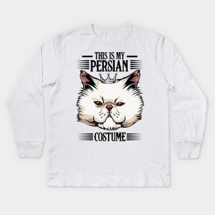 Persian Cat Kids Long Sleeve T-Shirt
